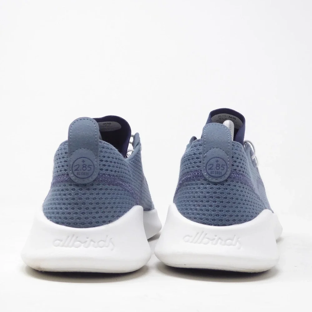 Allbirds Mens SLTR Super Light Tree Runner Blue Mesh Low Top Sneakers Size 10
